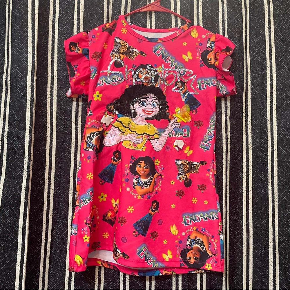 Encanto Kids Casual Dress - Pink